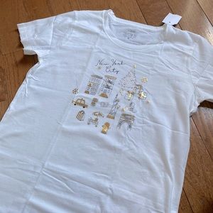 J. Crew Collectors Tee - New York City Gold! Size S - New with tags